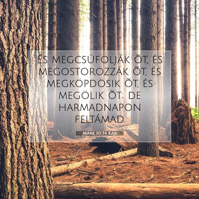 Márk 10:34 Bibliai vers magyarázata