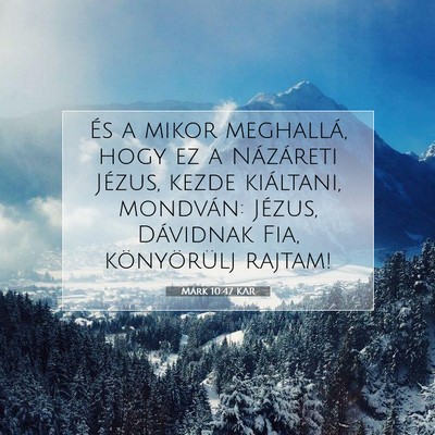 Márk 10:47 Bibliai vers magyarázata