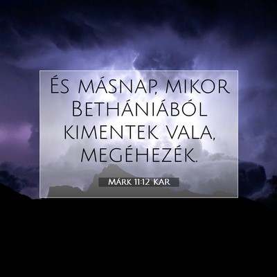 Márk 11:12 Bibliai vers magyarázata