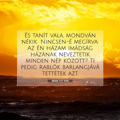 Márk 11:17 Bibliai vers magyarázata