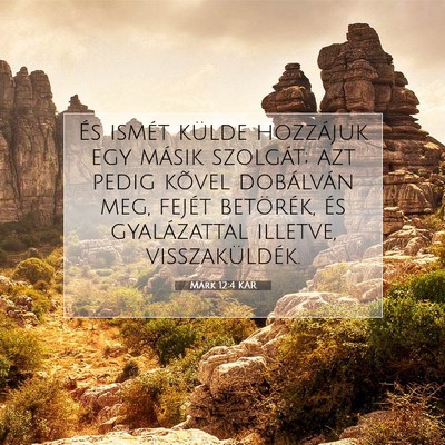 Márk 12:4 Bibliai vers magyarázata