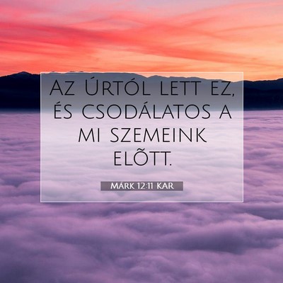Márk 12:11 Bibliai vers magyarázata