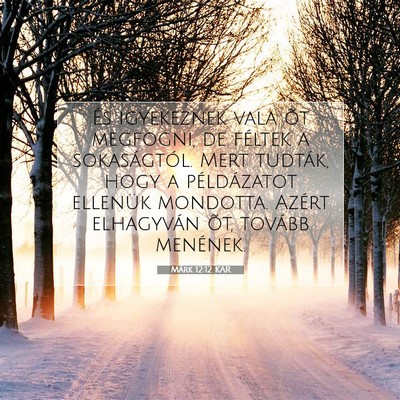 Márk 12:12 Bibliai vers magyarázata