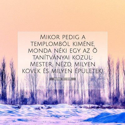 Márk 13:1 KAR Bibliai verskép