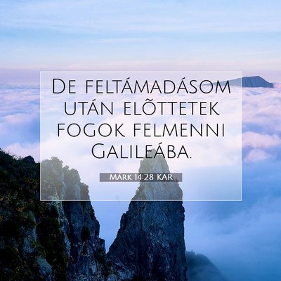 Márk 14:28 Bibliai vers magyarázata