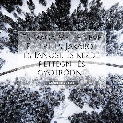 Márk 14:33 Bibliai vers magyarázata