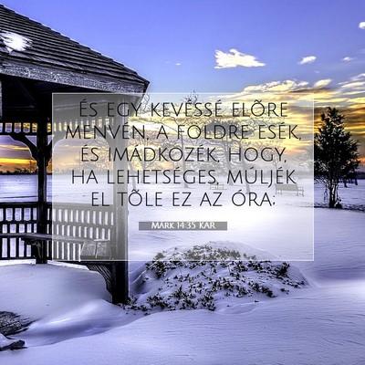 Márk 14:35 Bibliai vers magyarázata