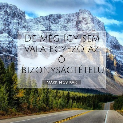 Márk 14:59 Bibliai vers magyarázata