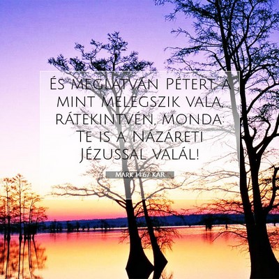 Márk 14:67 Bibliai vers magyarázata
