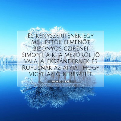 Márk 15:21 Bibliai vers magyarázata