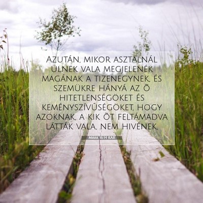 Márk 16:14 Bibliai vers magyarázata