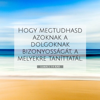 Lukács 1:4 Bibliai vers magyarázata