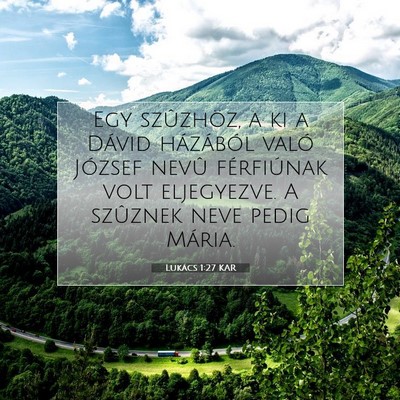 Lukács 1:27 Bibliai vers magyarázata