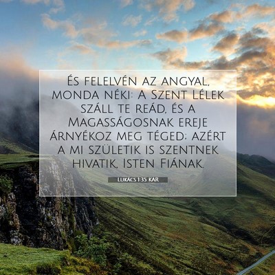 Lukács 1:35 Bibliai vers magyarázata