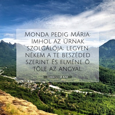 Lukács 1:38 Bibliai vers magyarázata