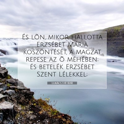 Lukács 1:41 Bibliai vers magyarázata