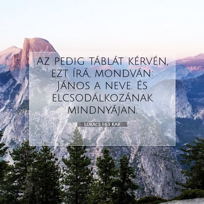 Lukács 1:63 Bibliai vers magyarázata