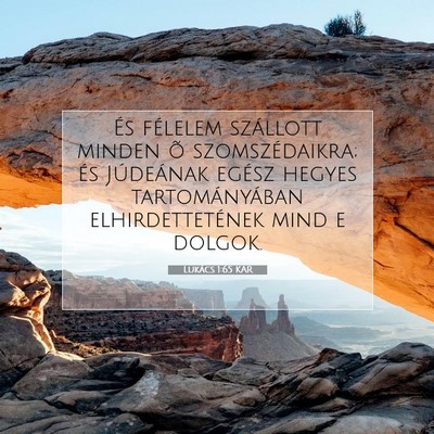 Lukács 1:65 Bibliai vers magyarázata