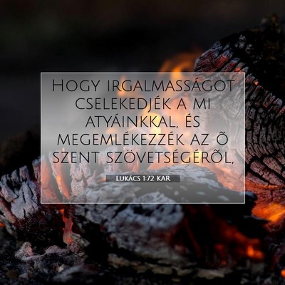 Lukács 1:72 Bibliai vers magyarázata