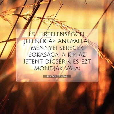 Lukács 2:13 Bibliai vers magyarázata