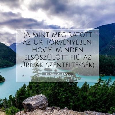 Lukács 2:23 Bibliai vers magyarázata