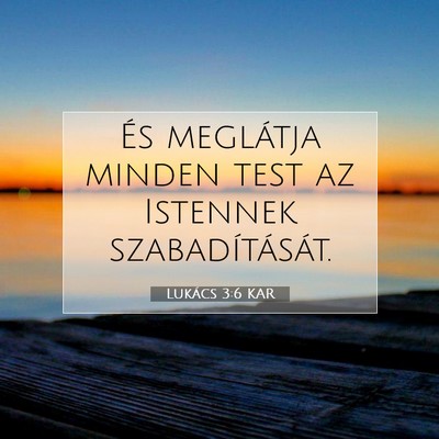 Lukács 3:6 Bibliai vers magyarázata