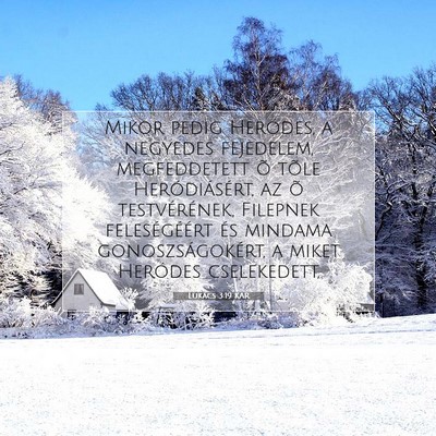 Lukács 3:19 Bibliai vers magyarázata