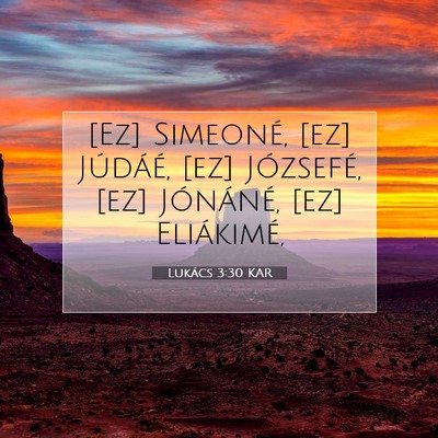 Lukács 3:30 Bibliai vers magyarázata