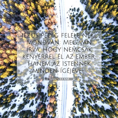 Lukács 4:4 Bibliai vers magyarázata