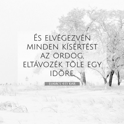 Lukács 4:13 Bibliai vers magyarázata