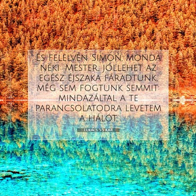 Lukács 5:5 Bibliai vers magyarázata