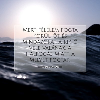 Lukács 5:9 Bibliai vers magyarázata