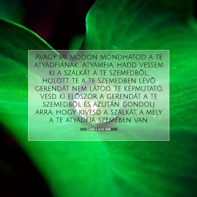 Lukács 6:42 Bibliai vers magyarázata