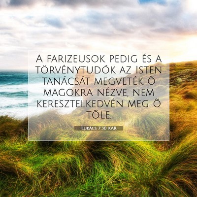 Lukács 7:30 Bibliai vers magyarázata