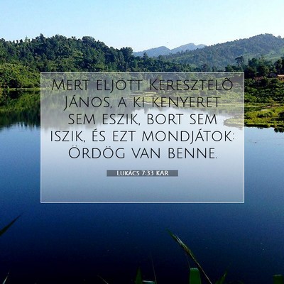 Lukács 7:33 Bibliai vers magyarázata