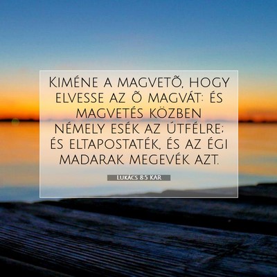 Lukács 8:5 Bibliai vers magyarázata