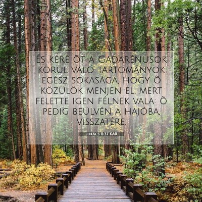 Lukács 8:37 Bibliai vers magyarázata
