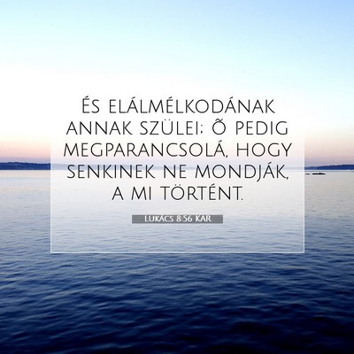 Lukács 8:56 Bibliai vers magyarázata