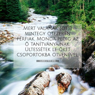 Lukács 9:14 Bibliai vers magyarázata