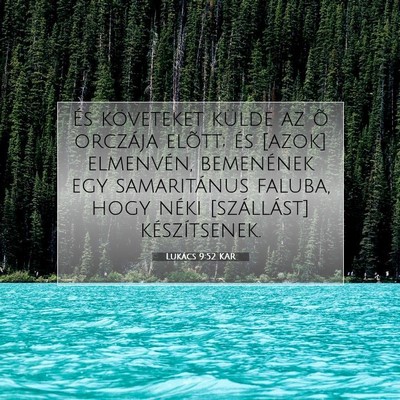 Lukács 9:52 Bibliai vers magyarázata