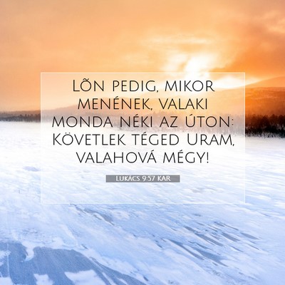 Lukács 9:57 Bibliai vers magyarázata
