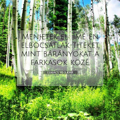 Lukács 10:3 Bibliai vers magyarázata