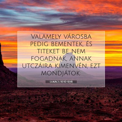 Lukács 10:10 Bibliai vers magyarázata