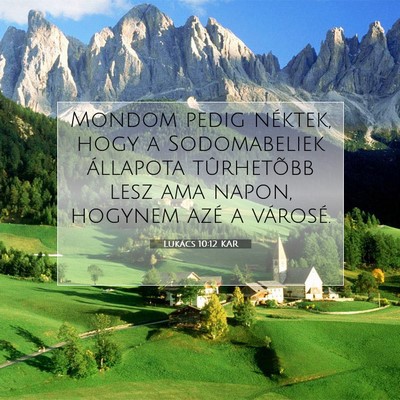 Lukács 10:12 Bibliai vers magyarázata