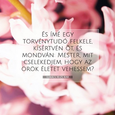Lukács 10:25 Bibliai vers magyarázata