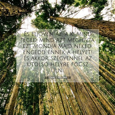 Lukács 14:9 Bibliai vers magyarázata