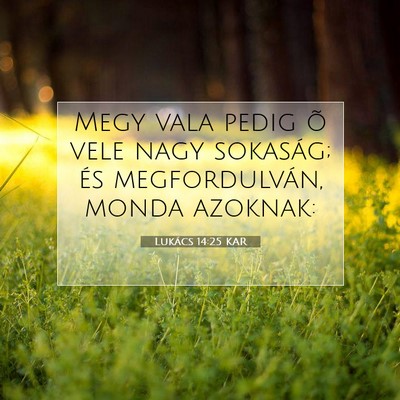 Lukács 14:25 Bibliai vers magyarázata