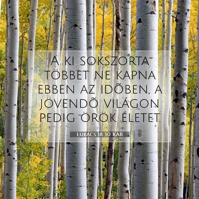 Lukács 18:30 Bibliai vers magyarázata
