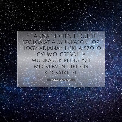 Lukács 20:10 Bibliai vers magyarázata