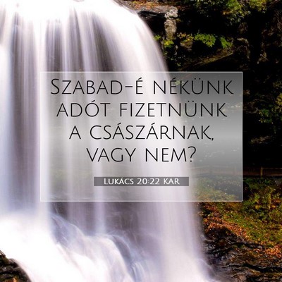 Lukács 20:22 Bibliai vers magyarázata